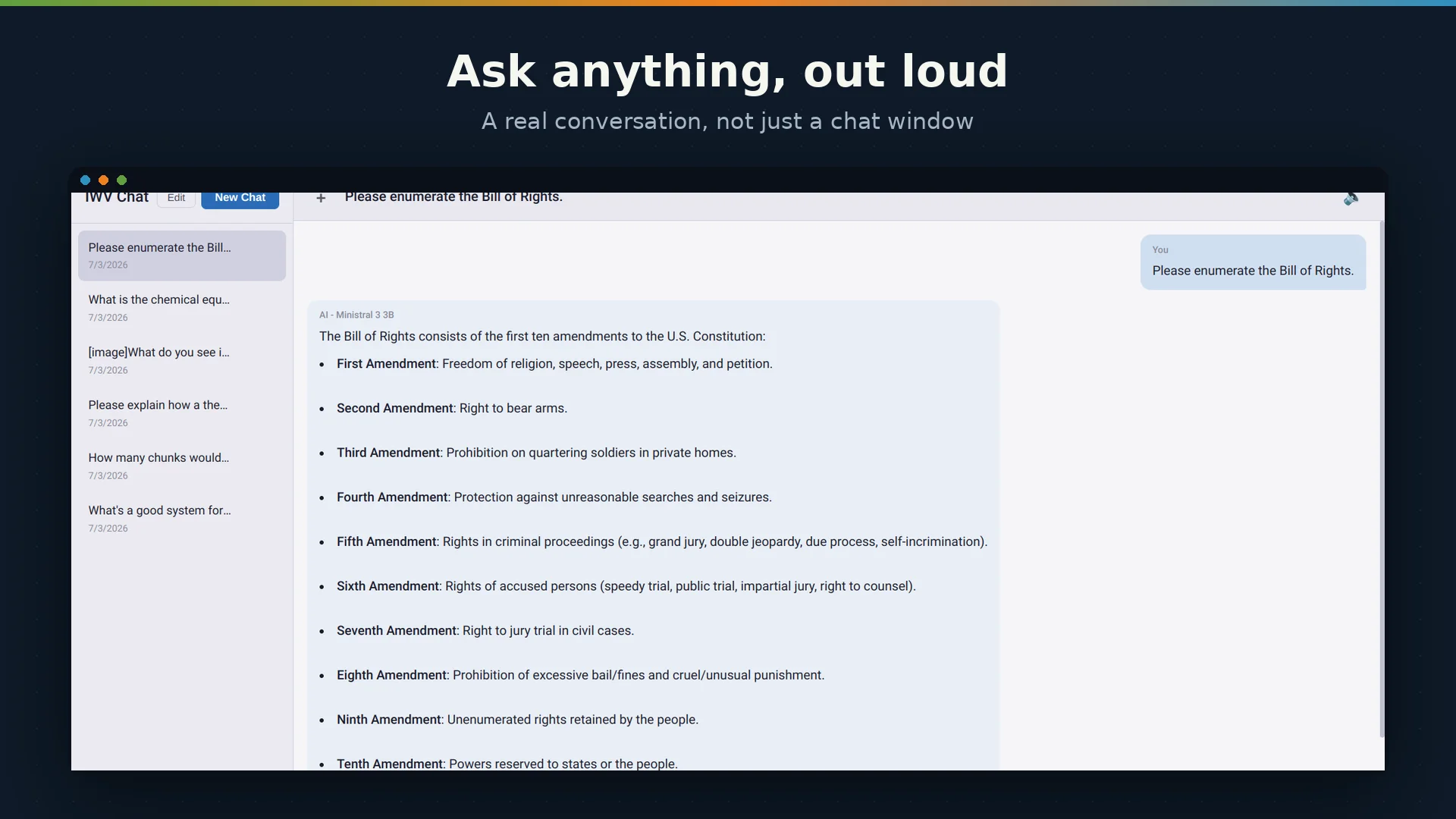 IWV Chat AI on Linux