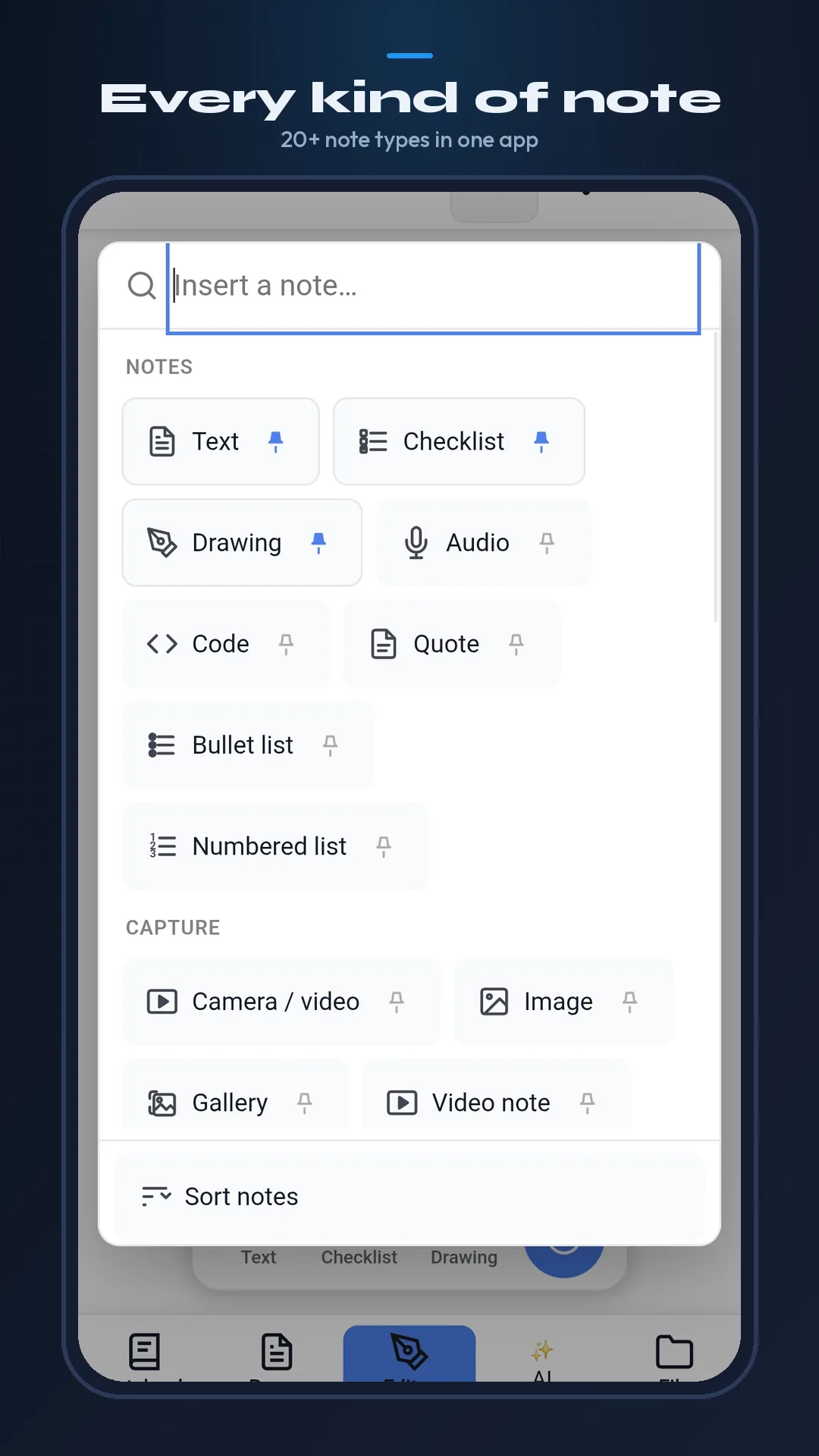 NotesXML on Android Phone