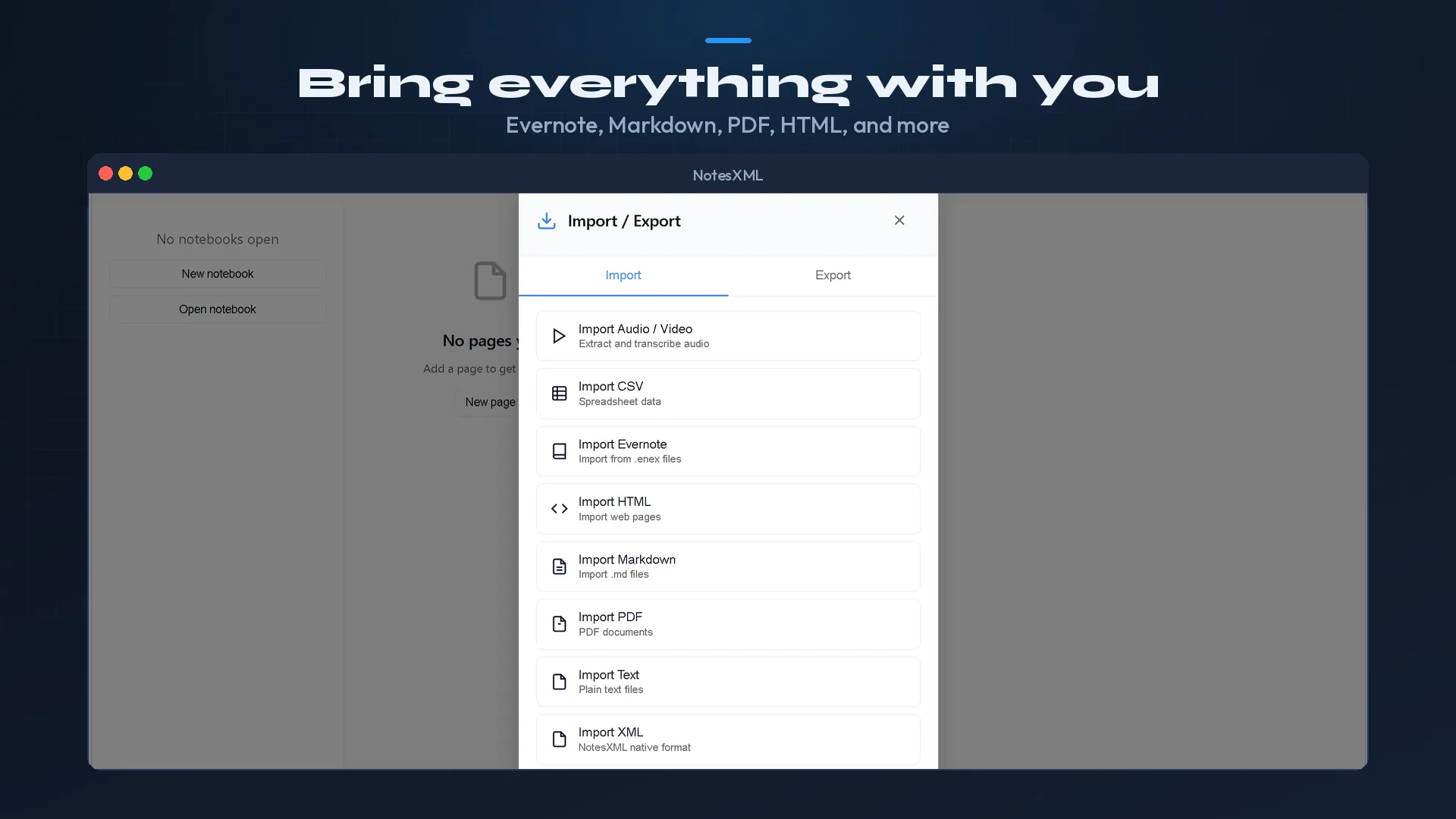 NotesXML on Windows