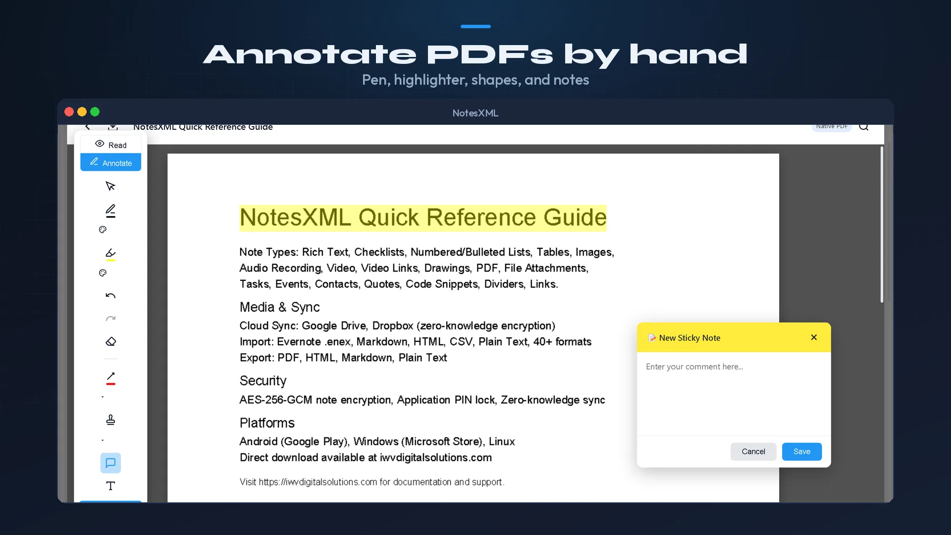 NotesXML on Windows